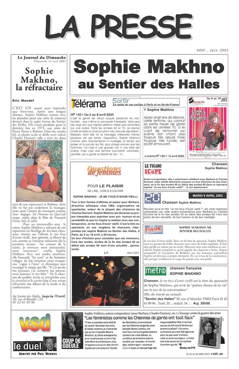 sophie makhno presse